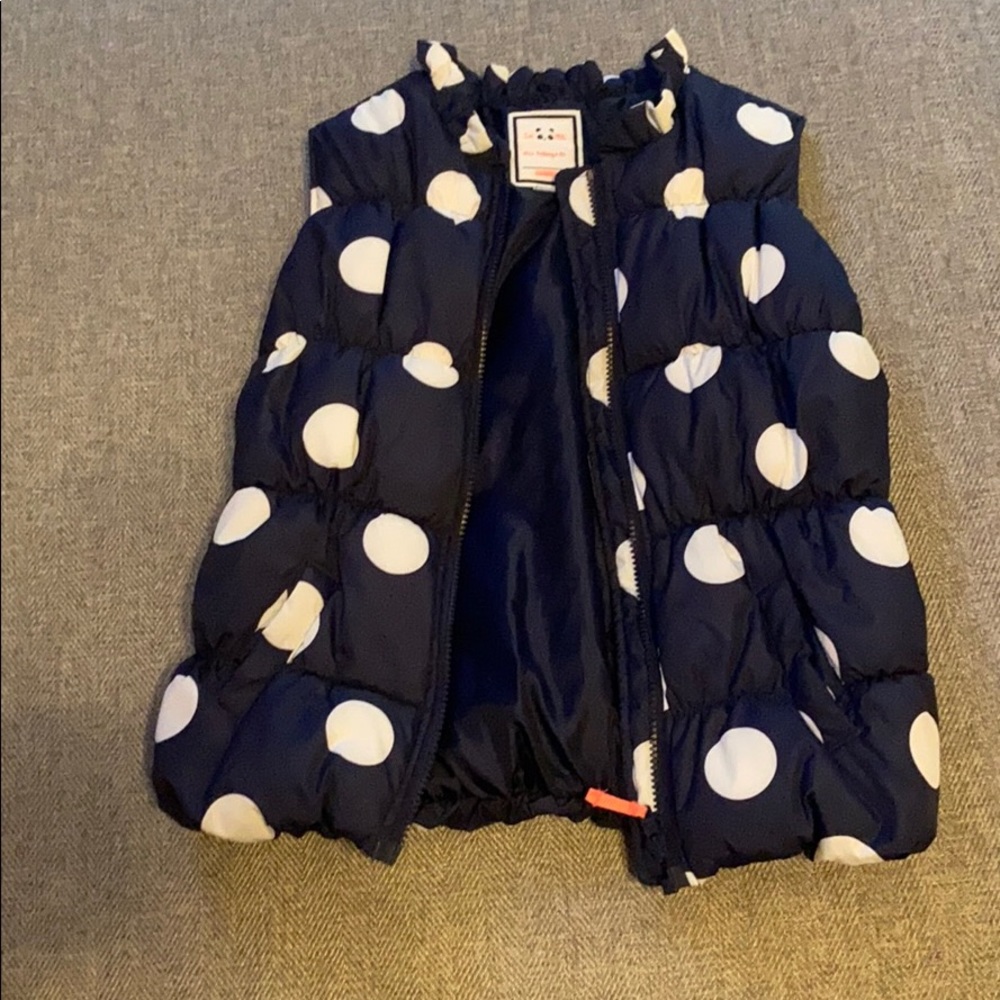 Gymboree polka dot vest size L 10/12